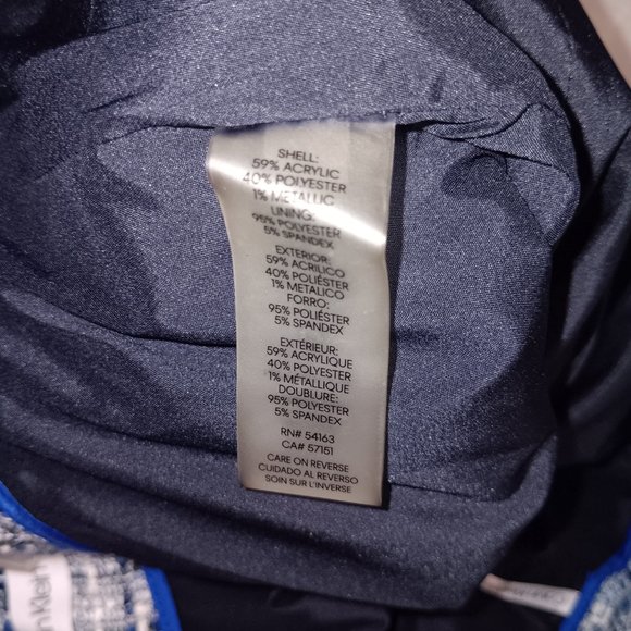 CALVIN KLEIN WOMEN'S TWEED SUIT SKIRT - Picture 9 of 10